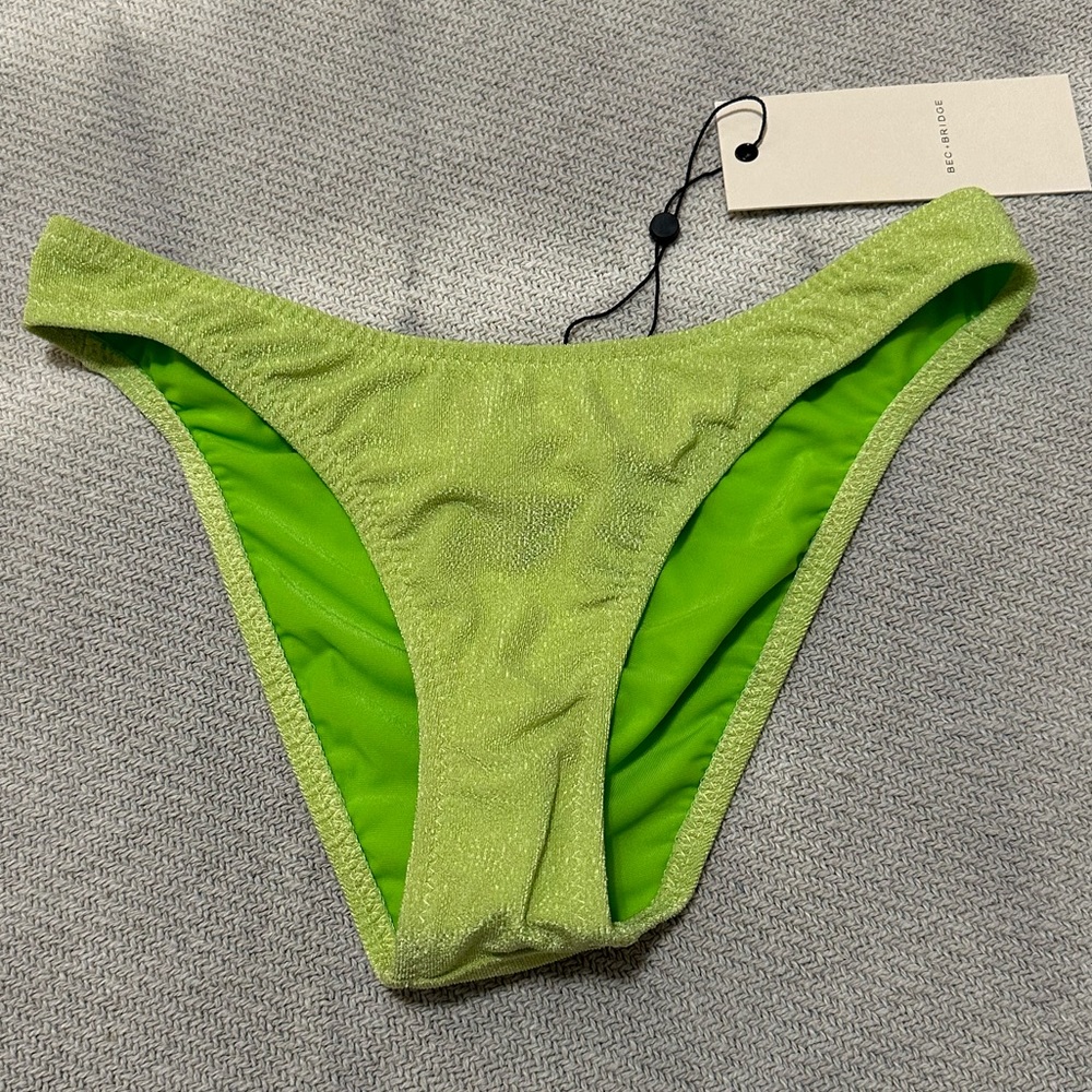 Bec & Bridge Lime Appletini Swim Bikini Bottom US Size 4 NWT